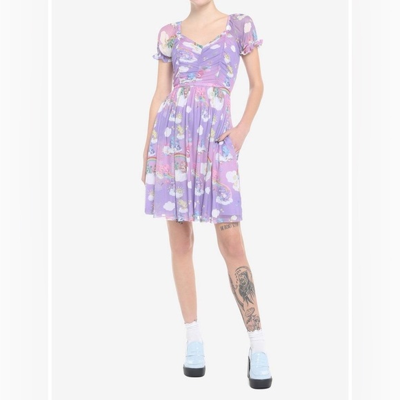 Hot Topic Dresses & Skirts - Carebear tulle sweetheart baby doll dress nwt